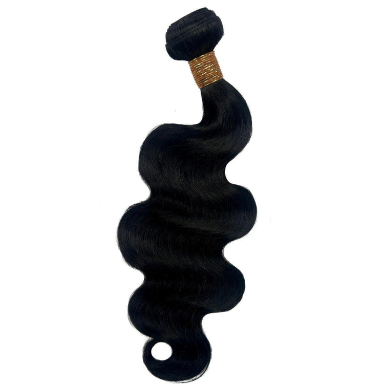 Jet Black Body Wave Human Hair Bundles