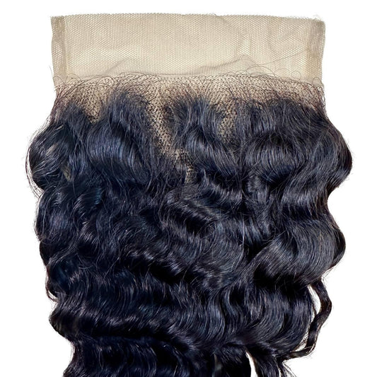 Deep Wave 5x5 Transparent Lace Closure