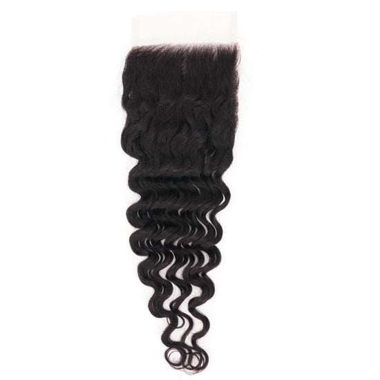 Deep Wave 5x5 Transparent Lace Closure