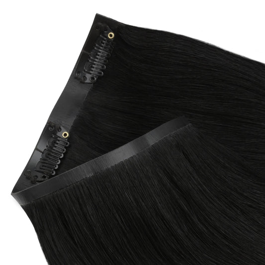 Jet Black Seamless Clip-ins